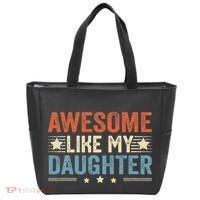 Awesome Like My Daughter Funny FatherS Day Dad Tote Bag thumb 0