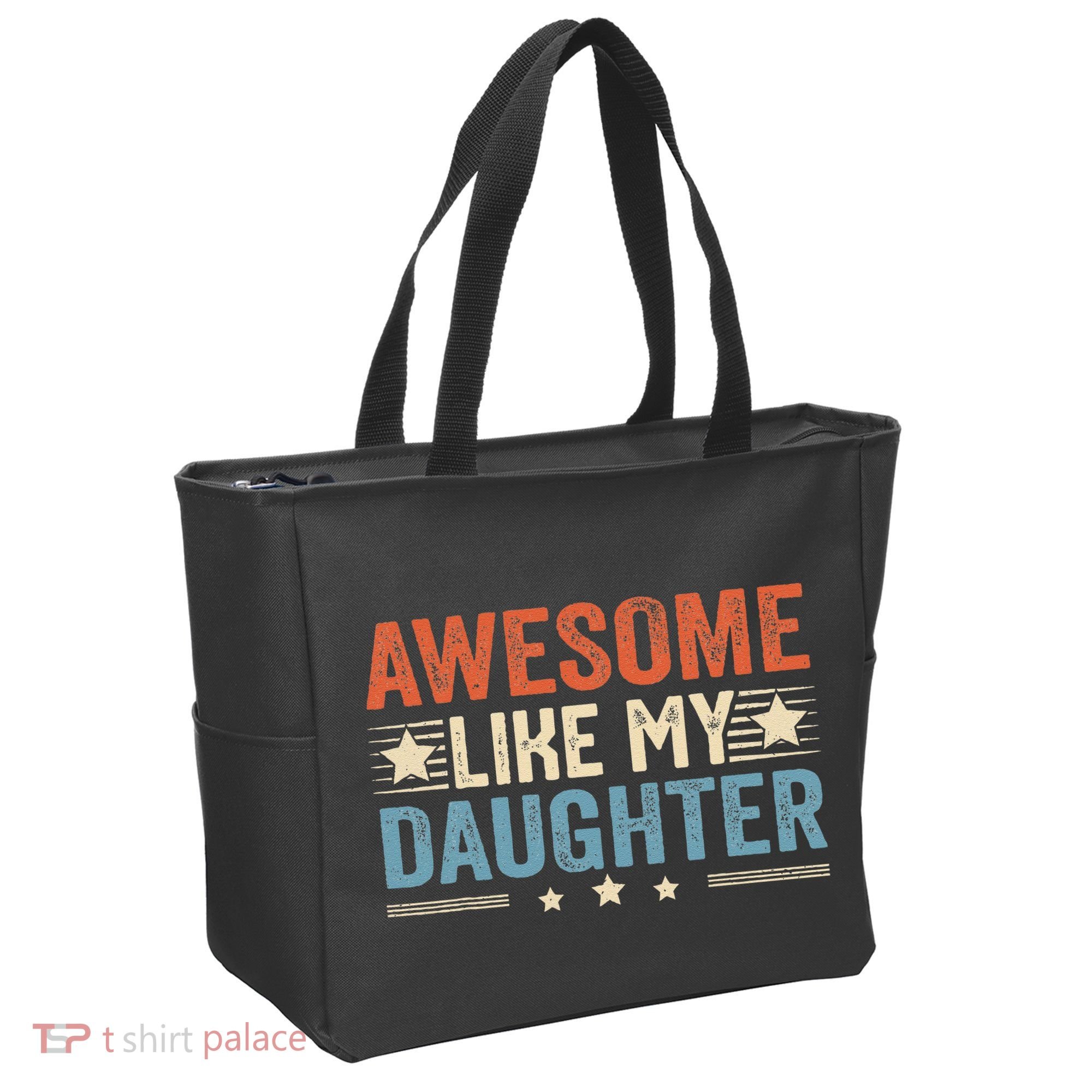 Awesome Like My Daughter Funny FatherS Day Dad Tote Bag