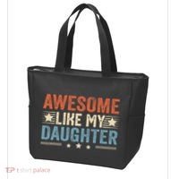 Awesome Like My Daughter Funny FatherS Day Dad Tote Bag thumb 3