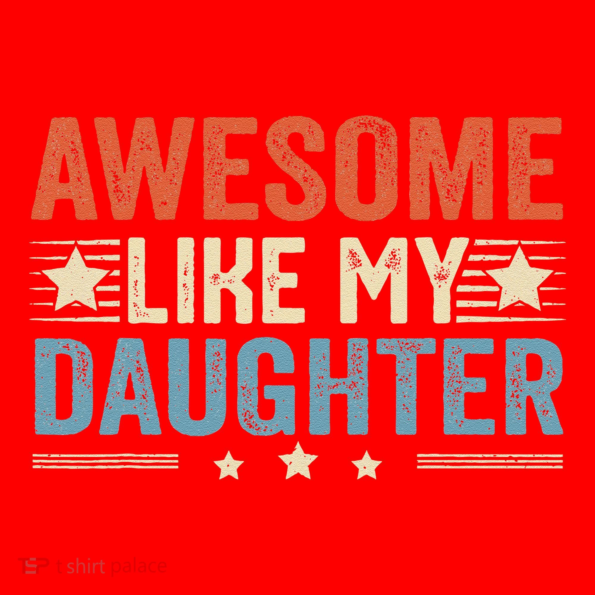 Awesome Like My Daughter Funny FatherS Day Dad Santa Hat