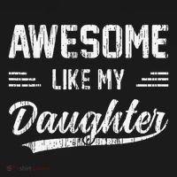 Awesome Like My Daughter Dad Funny Fathers Day Ornament thumb 1