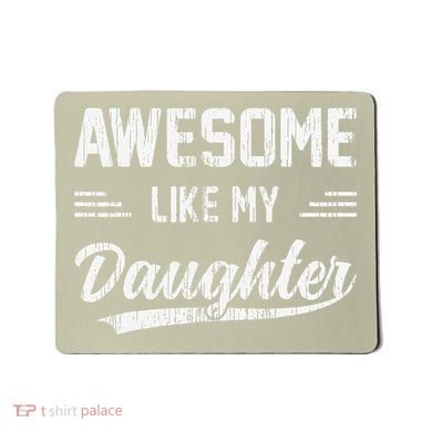 Awesome Like My Daughter Dad Funny Fathers Day Mousepad