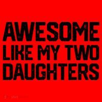 AWESOME LIKE MY TWO DAUGHTERS Father's Day Dad Men Him Gift Santa Hat thumb 1