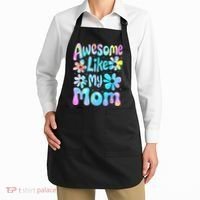 Awesome Like My Mom Mommy Groovy Graphic MotherS Day Apron thumb 2