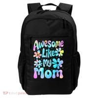 Awesome Like My Mom Mommy Groovy Graphic MotherS Day Backpack thumb 0