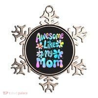Awesome Like My Mom Mommy Groovy Graphic MotherS Day Ornament thumb 0