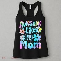 Awesome Like My Mom Mommy Groovy Graphic MotherS Day Women's Tank Top thumb 3