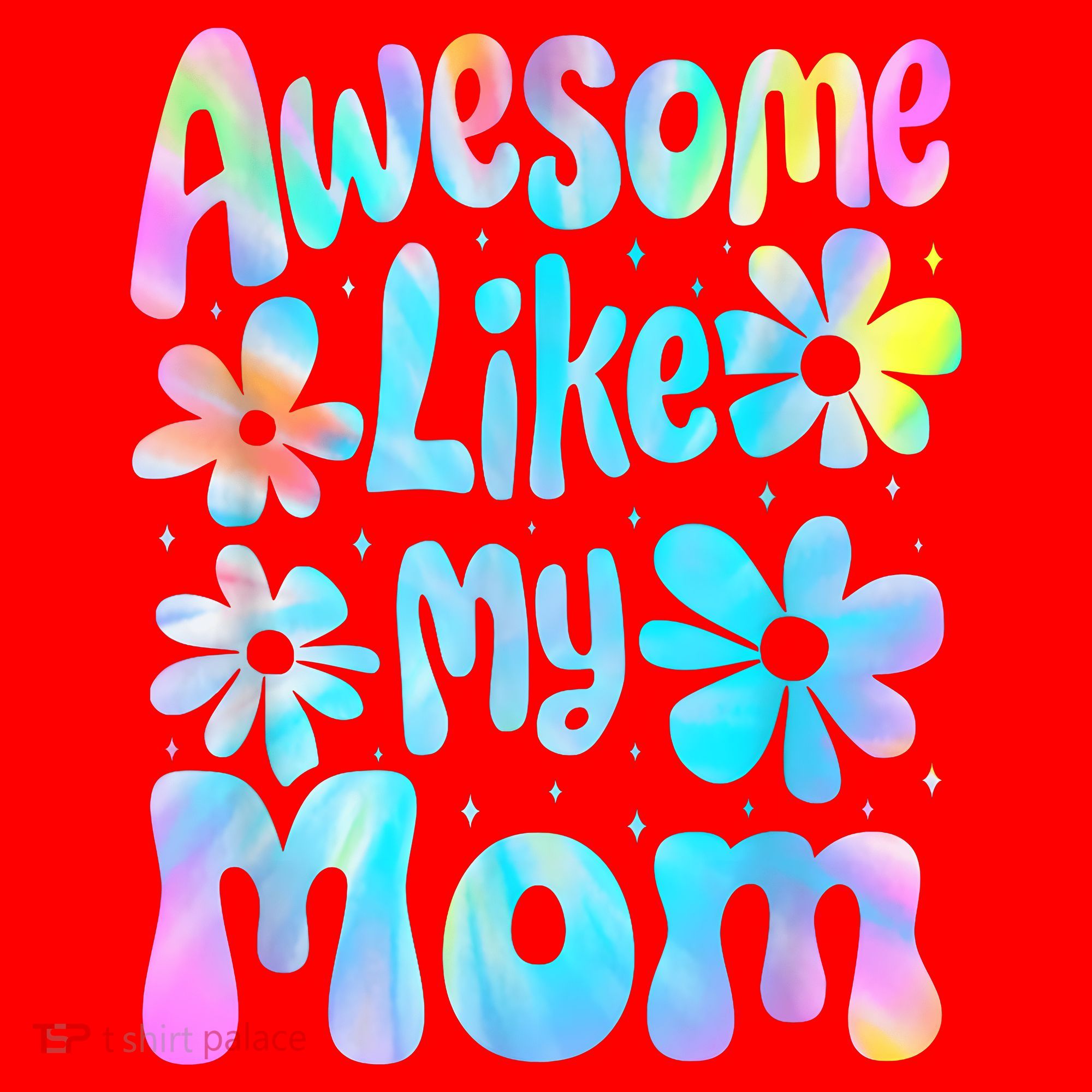 Awesome Like My Mom Mommy Groovy Graphic MotherS Day Santa Hat