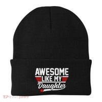 Awesome Like My Daughter Funny Fathers Day Dad Beanie thumb 0