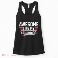 Awesome Like My Daughter Funny Fathers Day Dad Women's Tank Top thumb 0