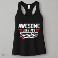Awesome Like My Daughter Funny Fathers Day Dad Women's Tank Top thumb 3
