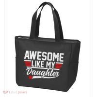Awesome Like My Daughter Funny Fathers Day Dad Tote Bag thumb 3