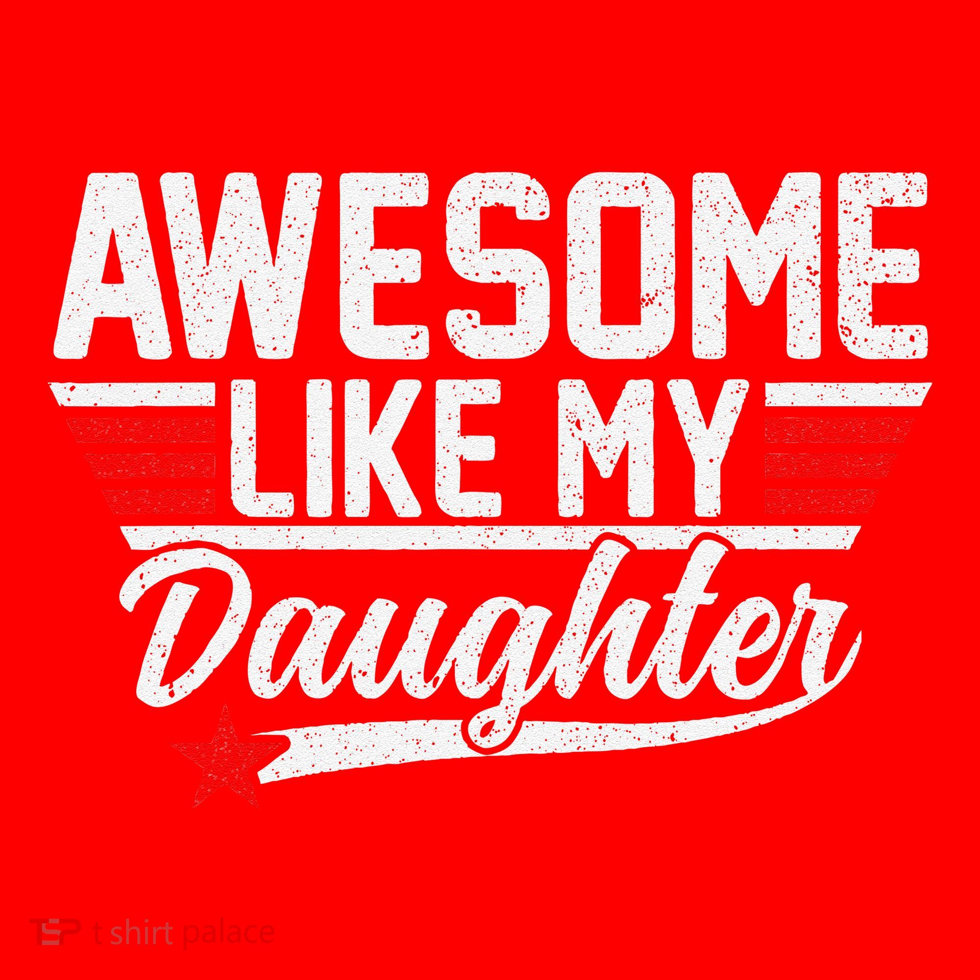 Awesome Like My Daughter Funny Fathers Day Dad Santa Hat