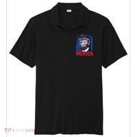 Abraham Lincoln Merica 4th Of July American Flag Sport-Tek Posi-UV Pro Polo thumb 0