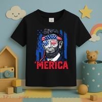 Abraham Lincoln Merica 4th Of July American Flag Toddler T-Shirt thumb 3