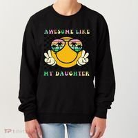 Awesome Like My Daughter Funny FatherS Day Dad Women's Sweatshirt thumb 0