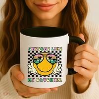 Awesome Like My Daughter Funny FatherS Day Dad Coffee Mug thumb 3