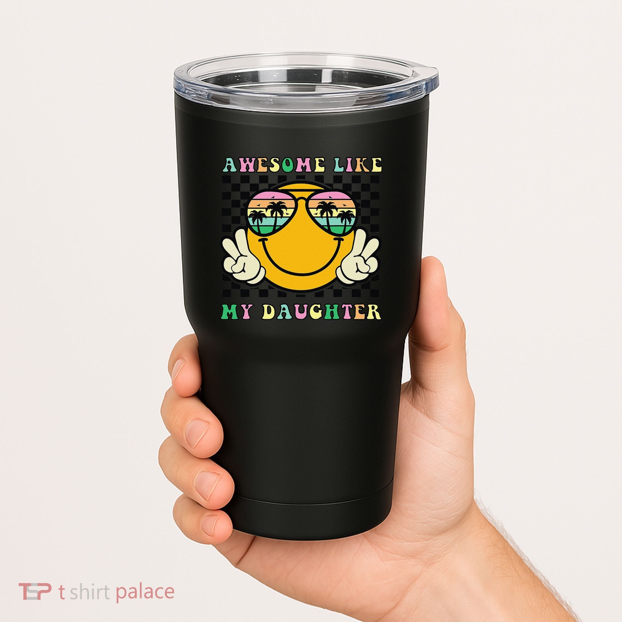 Awesome Like My Daughter Funny FatherS Day Dad Tumbler