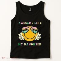 Awesome Like My Daughter Funny FatherS Day Dad Tank Top thumb 2