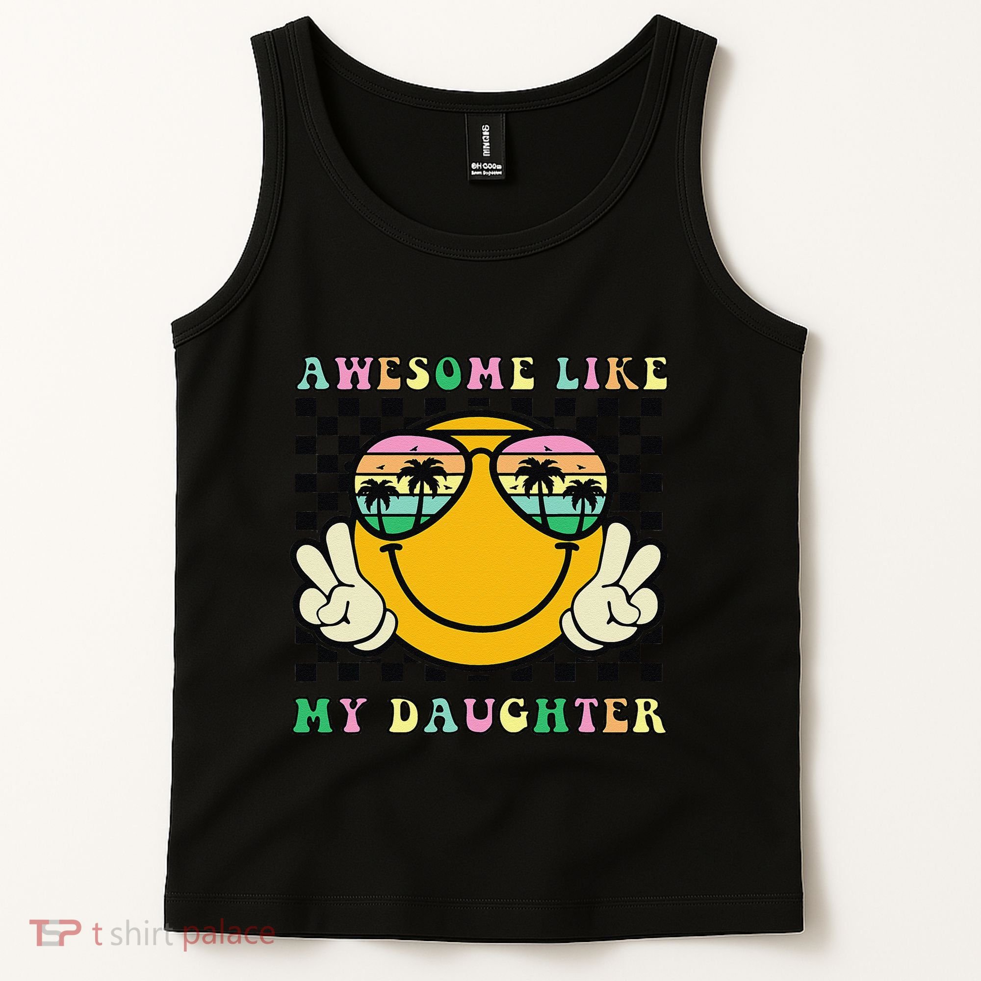 Awesome Like My Daughter Funny FatherS Day Dad Tank Top