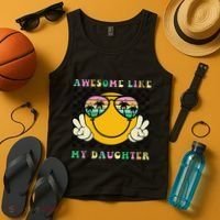 Awesome Like My Daughter Funny FatherS Day Dad Tank Top thumb 4