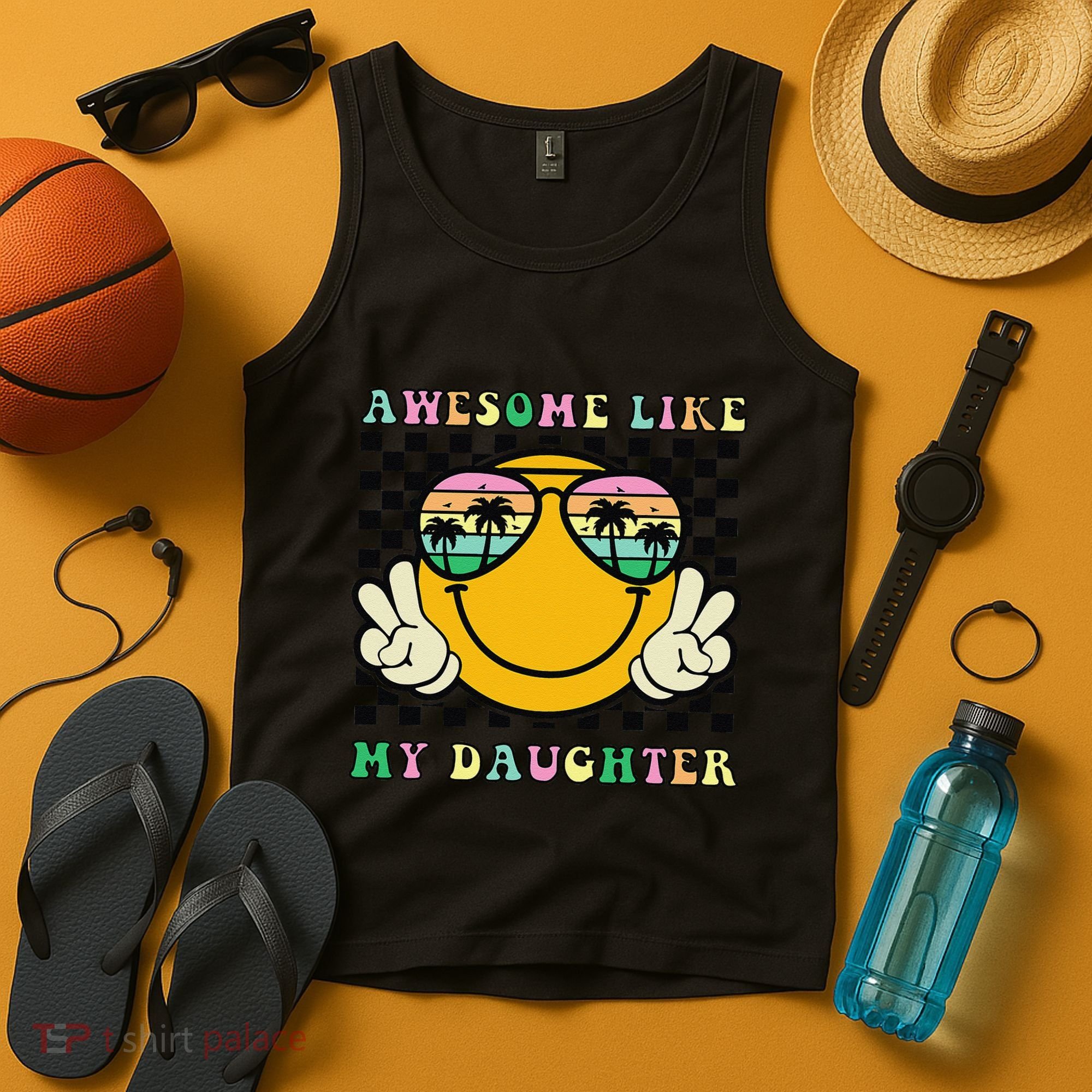 Awesome Like My Daughter Funny FatherS Day Dad Tank Top