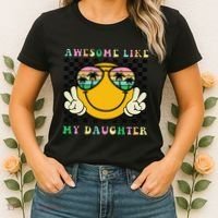 Awesome Like My Daughter Funny FatherS Day Dad Women's T-Shirt thumb 2