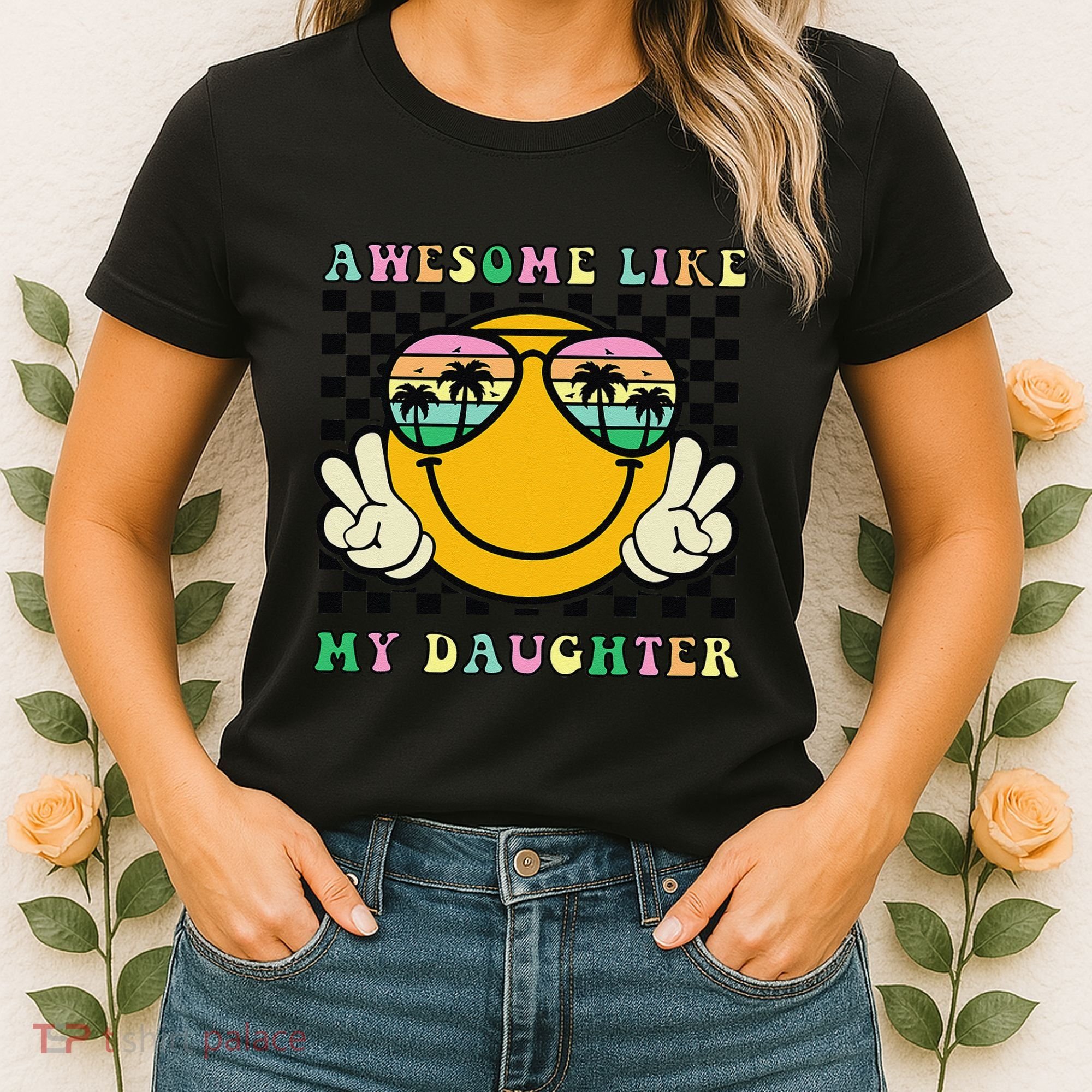 Awesome Like My Daughter Funny FatherS Day Dad Women's T-Shirt