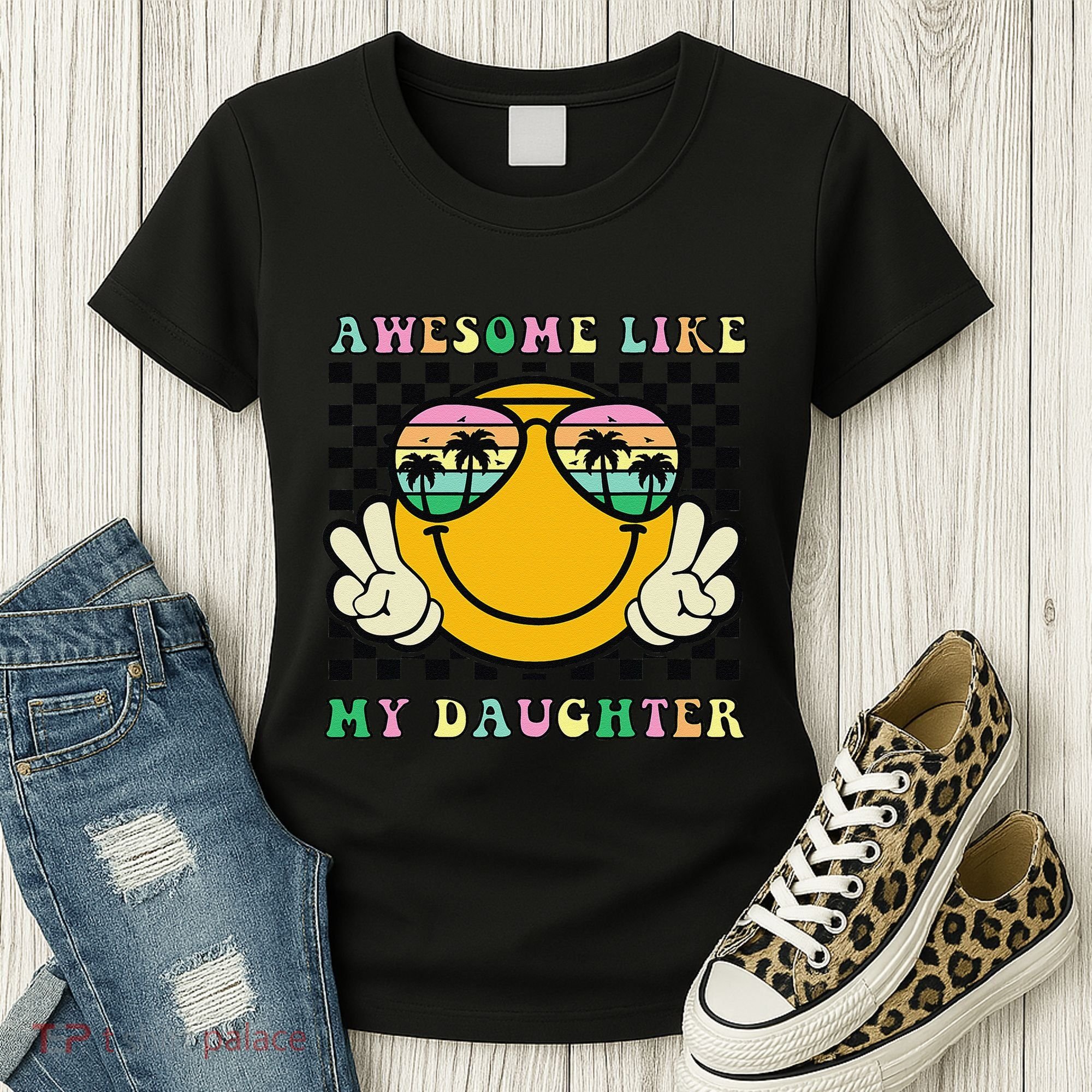 Awesome Like My Daughter Funny FatherS Day Dad Women's T-Shirt