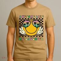 Awesome Like My Daughter Funny FatherS Day Dad T-Shirt thumb 3