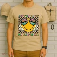 Awesome Like My Daughter Funny FatherS Day Dad T-Shirt thumb 6