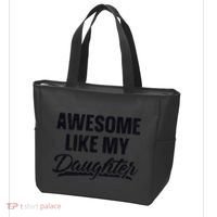 Awesome Like My Daughter Gift Funny FatherS Day Tote Bag thumb 3