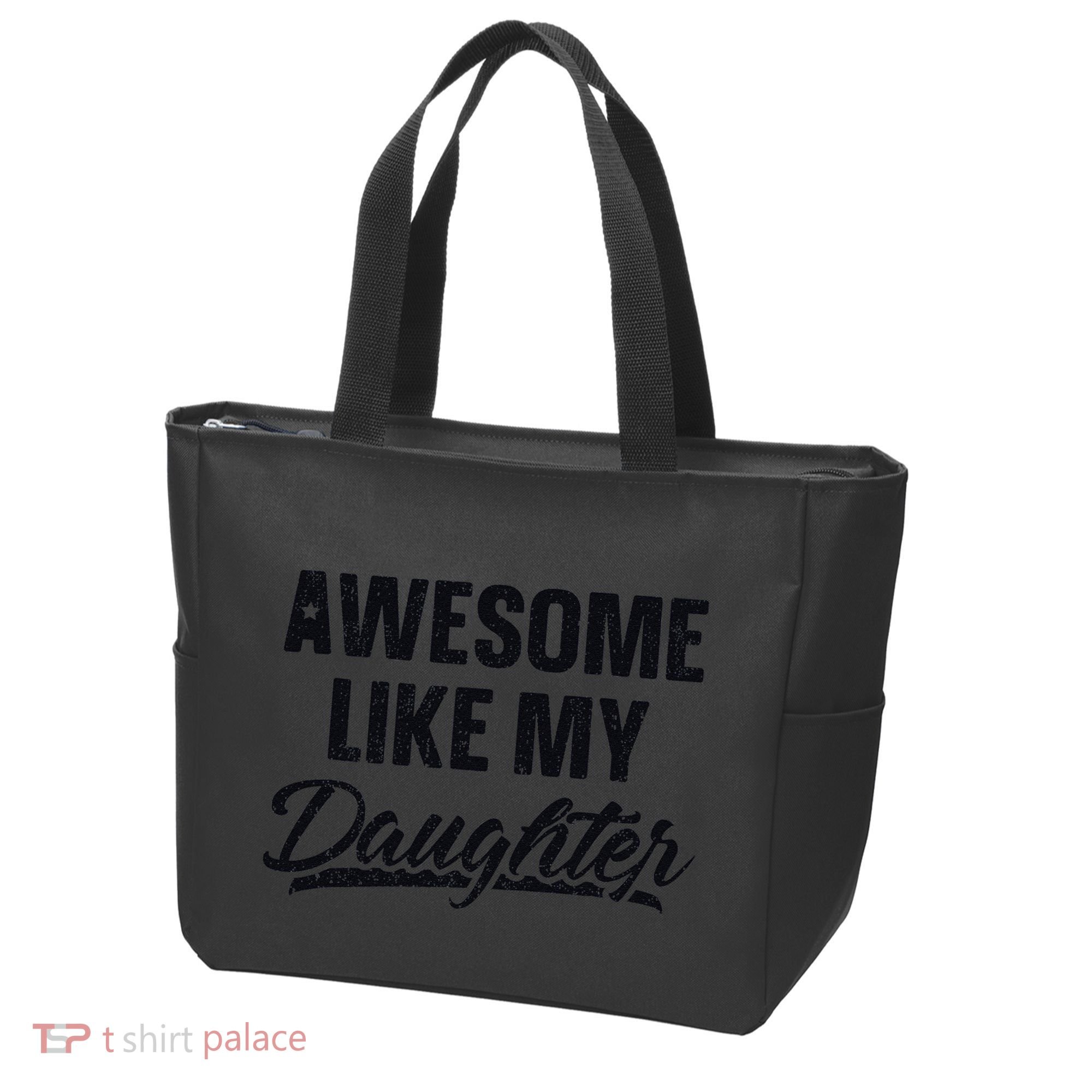Awesome Like My Daughter Gift Funny FatherS Day Tote Bag
