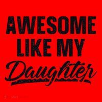 Awesome Like My Daughter Gift Funny FatherS Day Santa Hat thumb 1