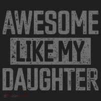 Awesome Like my Daughter Father's Day Dad Day Funny Dad Golf Towel thumb 3