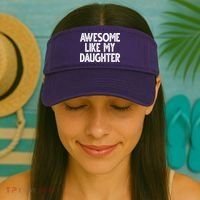 Awesome Like My Daughter Cute Gift Visor thumb 2
