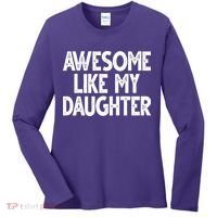 Awesome Like My Daughter Cute Gift Women's Long Sleeve Shirt thumb 0