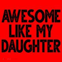 Awesome Like My Daughter Cute Gift Santa Hat thumb 1