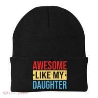 Awesome Like My Daughter Gift For Parents Beanie thumb 0