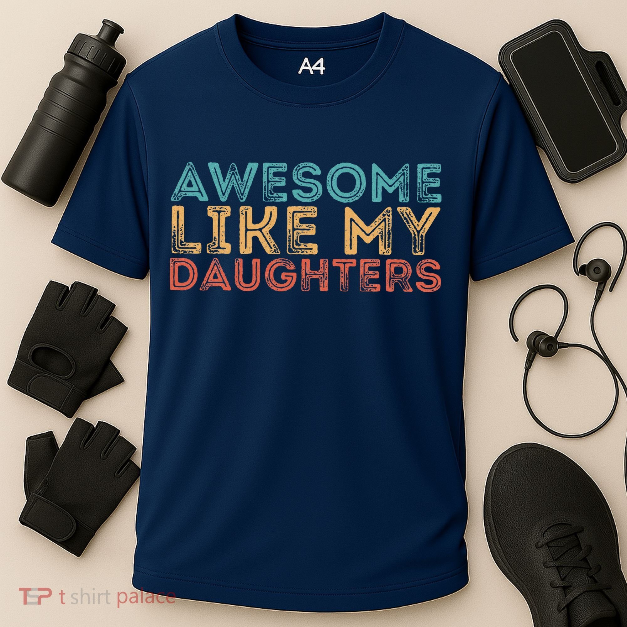 Awesome Like My Daughters Cooling Performance Crew T-Shirt
