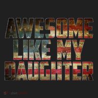 Awesome Like My Daughter 4th July Flag Proud Dad Fathers Day Women's Sweatshirt thumb 2