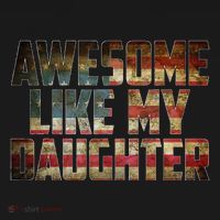 Awesome Like My Daughter 4th July Flag Proud Dad Fathers Day Coaster thumb 2