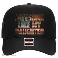 Awesome Like My Daughter 4th July Flag Proud Dad Fathers Day Hat thumb 0