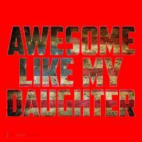 Awesome Like My Daughter 4th July Flag Proud Dad Fathers Day Santa Hat thumb 1