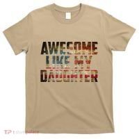 Awesome Like My Daughter 4th July Flag Proud Dad Fathers Day T-Shirt thumb 0