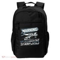 Airplane Lover Men Boy Kids Aviation Pilot Backpack thumb 0