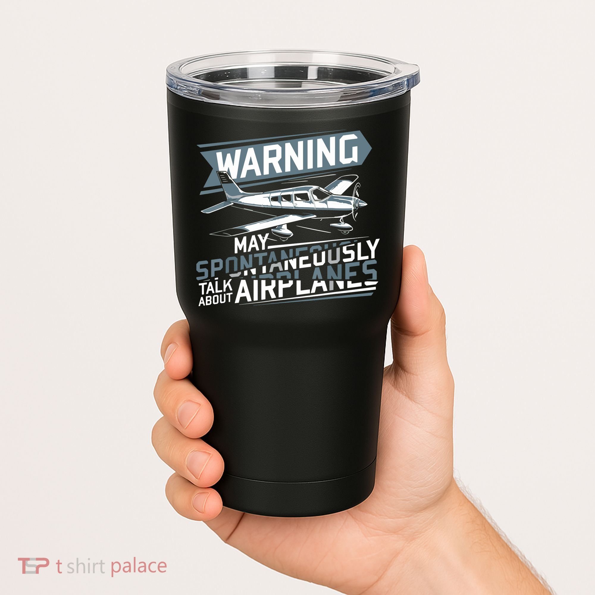 Airplane Lover Men Boy Kids Aviation Pilot Tumbler