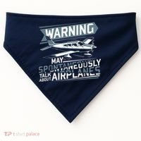 Airplane Lover Men Boy Kids Aviation Pilot USA-Made Doggie Bandana thumb 0