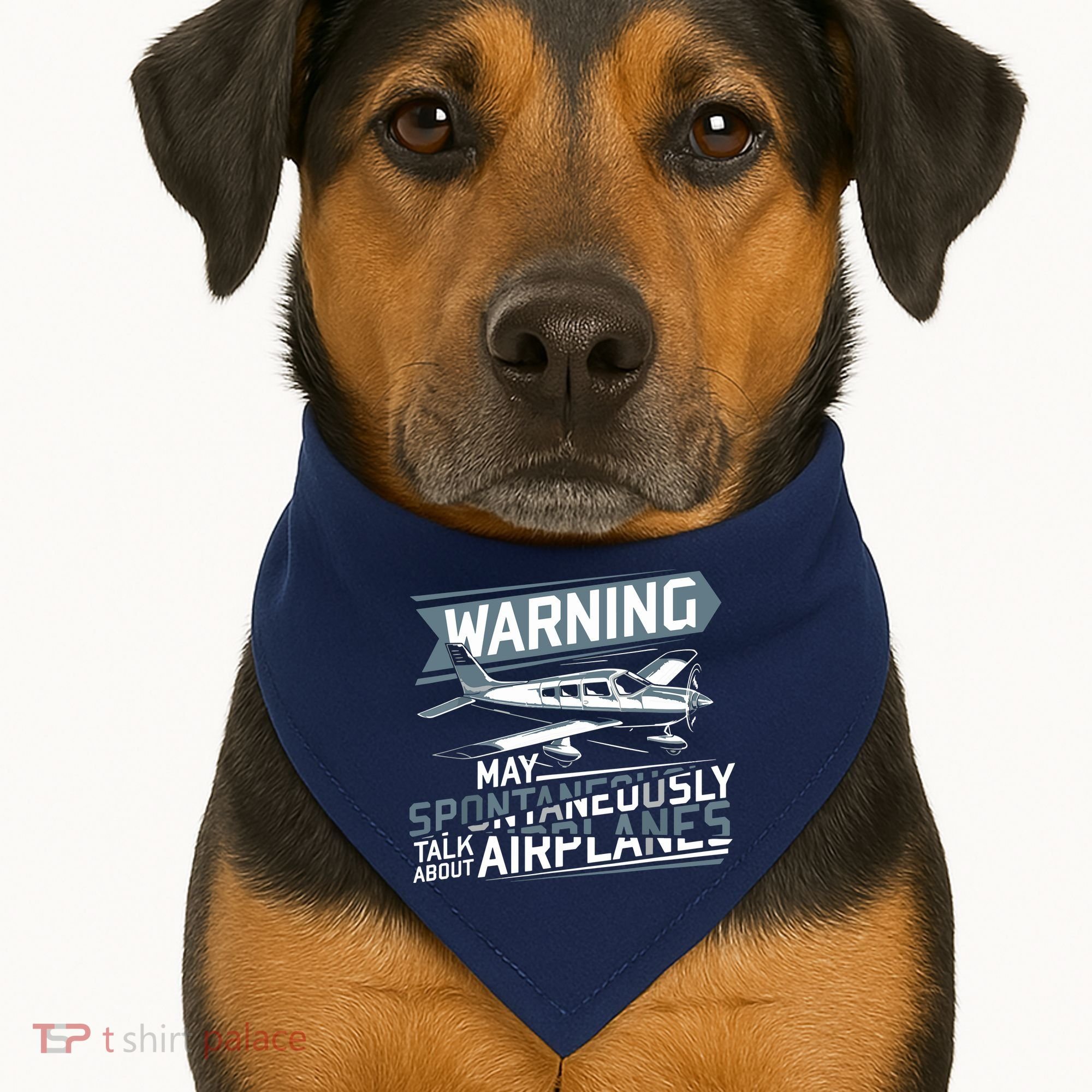 Airplane Lover Men Boy Kids Aviation Pilot USA-Made Doggie Bandana
