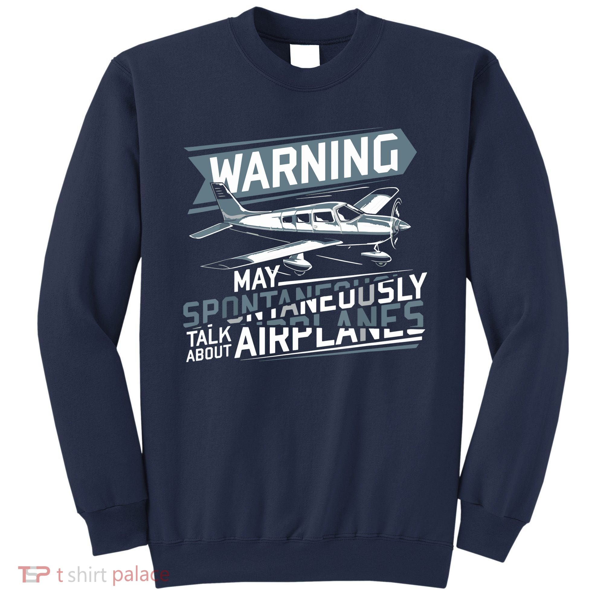 Airplane Lover Men Boy Kids Aviation Pilot Sweatshirt